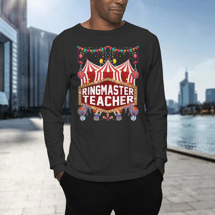 Ringmaster Teacher Costume – Carnival Birthday Style Men's Long Sleeve T-Shirt, gift for family, gift for coworker Ringmaster Teacher Costume – Carnival Birthday Style Men's Long Sleeve T-Shirt, gift for family, gift for coworker