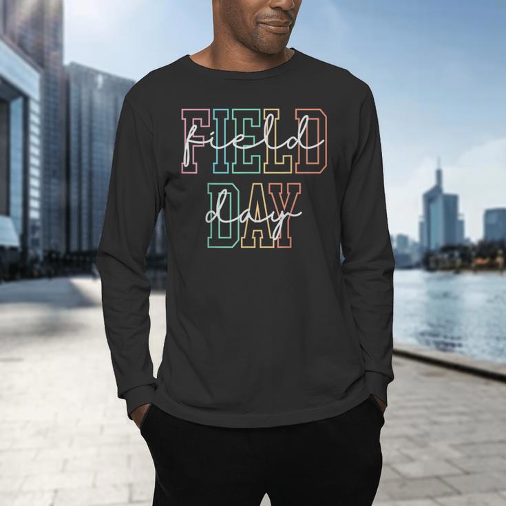 School Field Day Happy Field Day Tee Teacher Life Summer Men's Long Sleeve T-Shirt, gift for family, gift for coworker School Field Day Happy Field Day Tee Teacher Life Summer Men's Long Sleeve T-Shirt, gift for family, gift for coworker