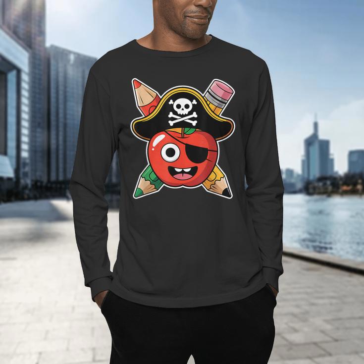 School International Talk Like A Pirate Day Pirate Teacher Men's Long Sleeve T-Shirt, gift for family, gift for coworker