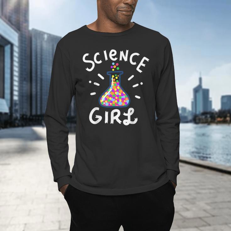 Science Girl Chemistry Biology Student Teacher Men's Long Sleeve T-Shirt, gift for family, gift for coworker