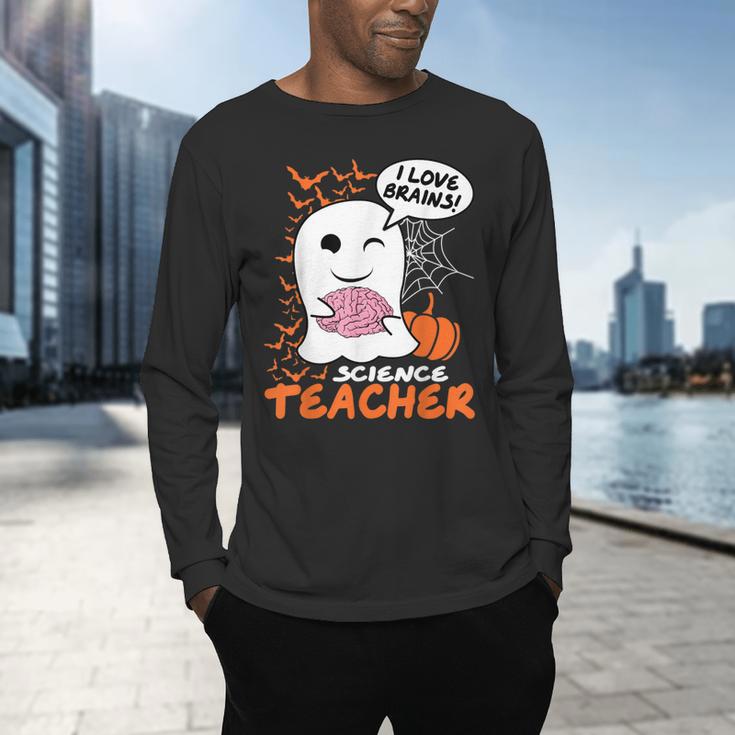 Science Teacher Cute Ghost Halloween Teacher Men Women Men's Long Sleeve T-Shirt, gift for family, gift for coworker Science Teacher Cute Ghost Halloween Teacher Men Women Men's Long Sleeve T-Shirt, gift for family, gift for coworker