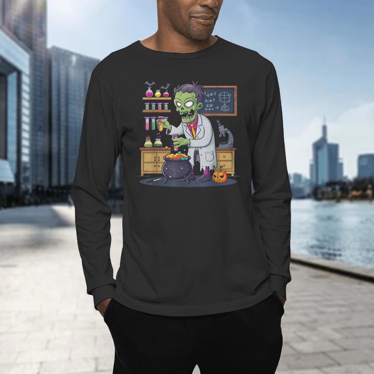 Science Teacher Halloween Shirt Zombie Chemistry Scientist Men's Long Sleeve T-Shirt, gift for family, gift for coworker Science Teacher Halloween Shirt Zombie Chemistry Scientist Men's Long Sleeve T-Shirt, gift for family, gift for coworker