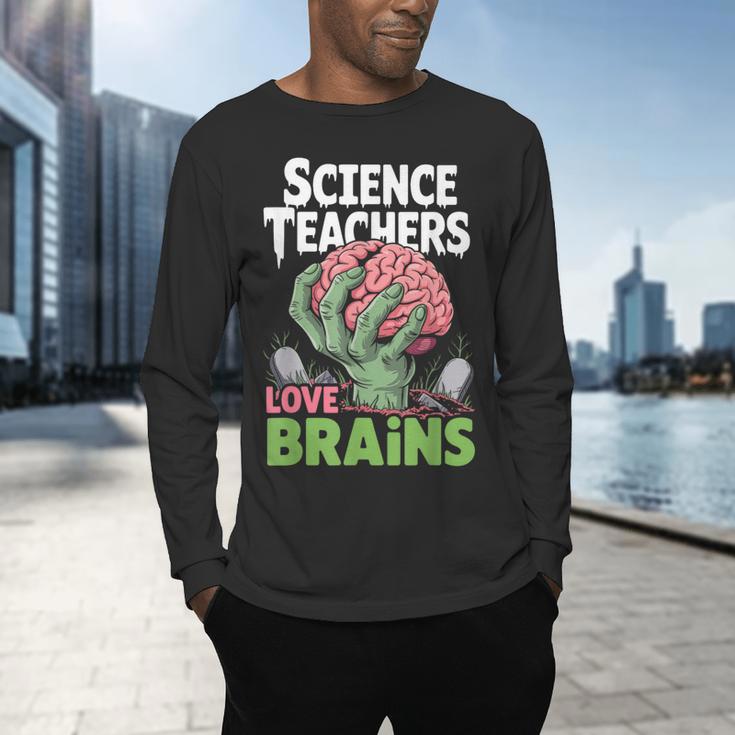 Science Teachers Love Brains Shirt Men Women Halloween Men's Long Sleeve T-Shirt, gift for family, gift for coworker Science Teachers Love Brains Shirt Men Women Halloween Men's Long Sleeve T-Shirt, gift for family, gift for coworker