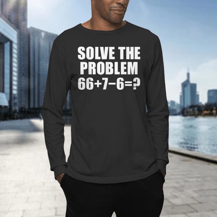Solve The Problem 67 Meme Six Seven Elementary Math Teacher Men's Long Sleeve T-Shirt, gift for family, gift for coworker Solve The Problem 67 Meme Six Seven Elementary Math Teacher Men's Long Sleeve T-Shirt, gift for family, gift for coworker