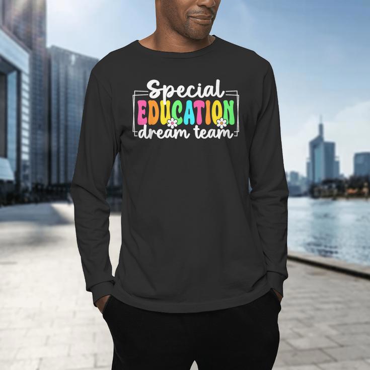 Special Education Dream Team Back To School SPED Teacher Men's Long Sleeve T-Shirt, gift for family, gift for coworker