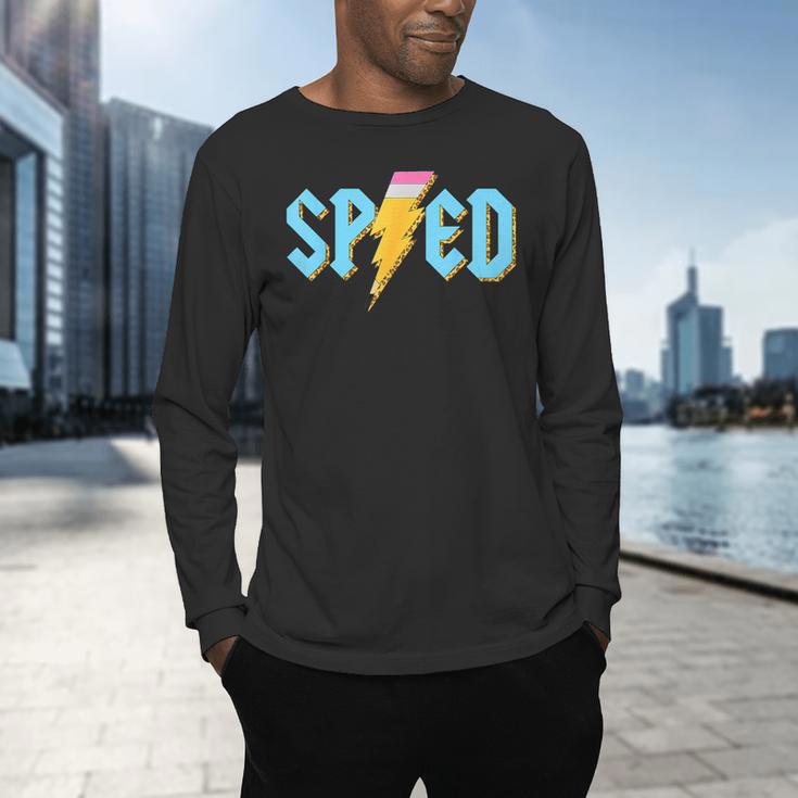 Special Education SPED Rocks Teacher Back To School Rock Men's Long Sleeve T-Shirt, gift for family, gift for coworker Special Education SPED Rocks Teacher Back To School Rock Men's Long Sleeve T-Shirt, gift for family, gift for coworker