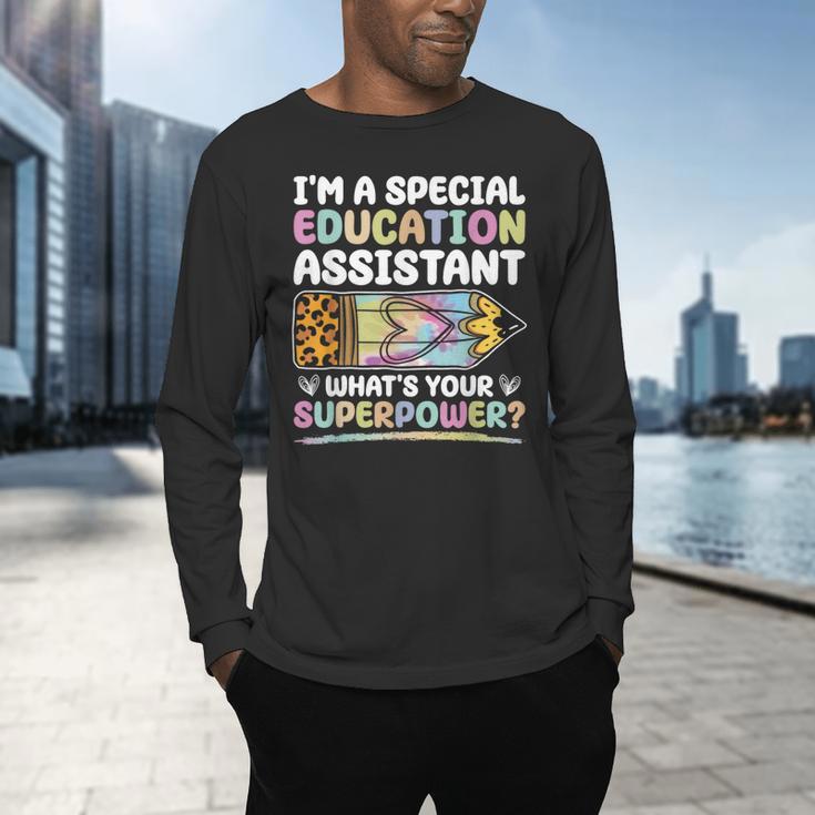 Special Educational Assistant And Sped Teacher Men's Long Sleeve T-Shirt, gift for family, gift for coworker