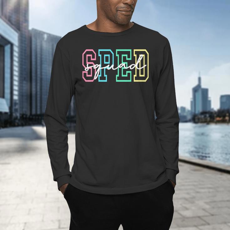 SPED Squad Team SPED Teacher Special Education Teacher Men's Long Sleeve T-Shirt, gift for family, gift for coworker SPED Squad Team SPED Teacher Special Education Teacher Men's Long Sleeve T-Shirt, gift for family, gift for coworker