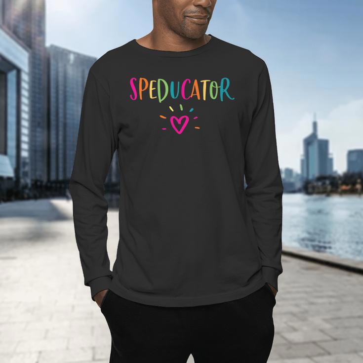 Speducator Shirt Special Education Teacher Sped Ed Men's Long Sleeve T-Shirt, gift for family, gift for coworker