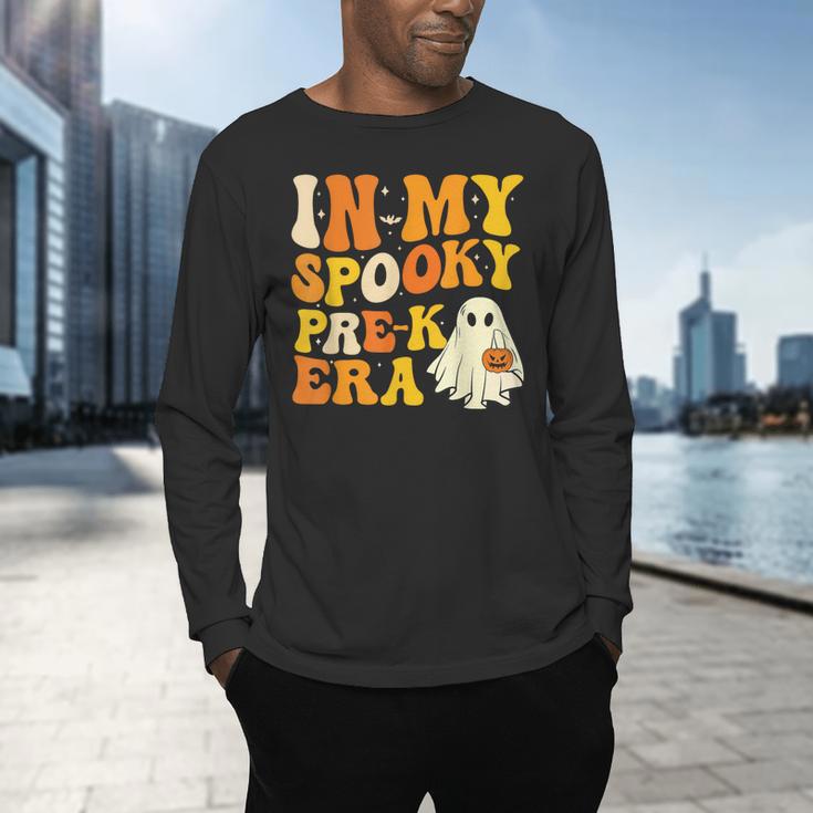 In My Spooky PRE-K Teacher Era Halloween Costume Tee Men's Long Sleeve T-Shirt, gift for family, gift for coworker In My Spooky PRE-K Teacher Era Halloween Costume Tee Men's Long Sleeve T-Shirt, gift for family, gift for coworker
