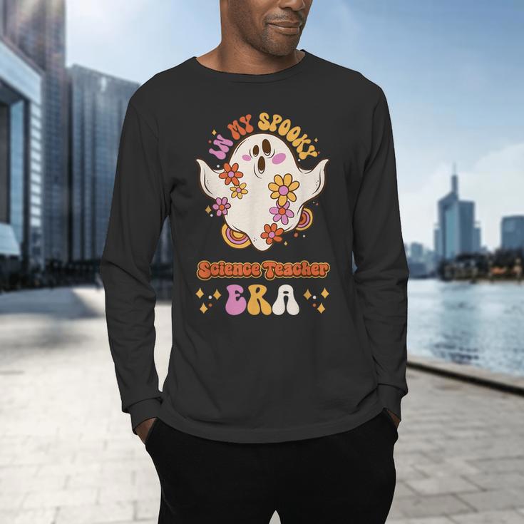 In My Spooky Science Teacher Era Occupational Haunts Men's Long Sleeve T-Shirt, gift for family, gift for coworker