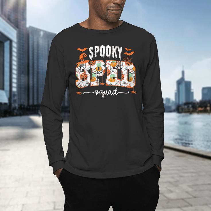 Spooky SPED Squad Special Education Teacher Halloween Ghost Men's Long Sleeve T-Shirt, gift for family, gift for coworker Spooky SPED Squad Special Education Teacher Halloween Ghost Men's Long Sleeve T-Shirt, gift for family, gift for coworker