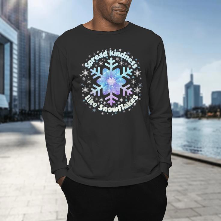 Spread Kindness Like Snowflakes Christmas Teacher Unity Day Men's Long Sleeve T-Shirt, gift for family, gift for coworker Spread Kindness Like Snowflakes Christmas Teacher Unity Day Men's Long Sleeve T-Shirt, gift for family, gift for coworker