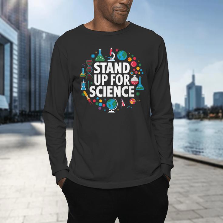 Stand Up For Science STEM Advocacy Pro Scientific Teacher Men's Long Sleeve T-Shirt, gift for family, gift for coworker Stand Up For Science STEM Advocacy Pro Scientific Teacher Men's Long Sleeve T-Shirt, gift for family, gift for coworker
