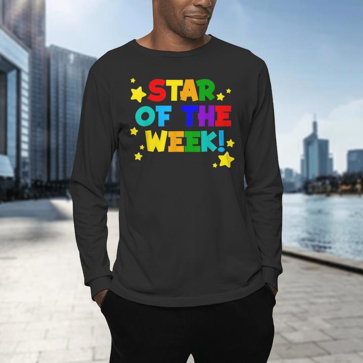 Star Of The Week Cheerful Recognition Student Teachers Class Men Women Kids Men's Long Sleeve T-Shirt, gift for family, gift for coworker Star Of The Week Cheerful Recognition Student Teachers Class Men Women Kids Men's Long Sleeve T-Shirt, gift for family, gift for coworker