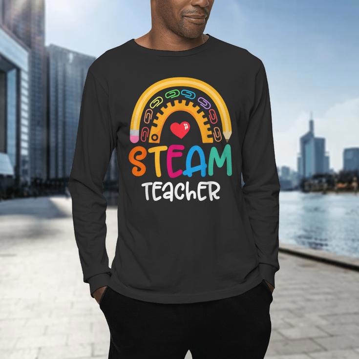 STEAM Teacher Squad Team Crew Back To School STEM Special Men's Long Sleeve T-Shirt, gift for family, gift for coworker STEAM Teacher Squad Team Crew Back To School STEM Special Men's Long Sleeve T-Shirt, gift for family, gift for coworker