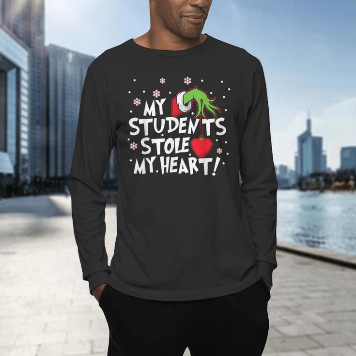 My Students Stole My Heart School Teacher Christmas Men Women Kids Men's Long Sleeve T-Shirt, gift for family, gift for coworker My Students Stole My Heart School Teacher Christmas Men Women Kids Men's Long Sleeve T-Shirt, gift for family, gift for coworker