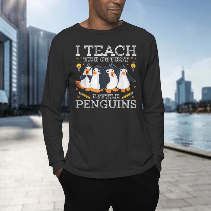 I Teach The Cutest Little Penguins Cute School Teacher Tee Men's Long Sleeve T-Shirt, gift for family, gift for coworker I Teach The Cutest Little Penguins Cute School Teacher Tee Men's Long Sleeve T-Shirt, gift for family, gift for coworker