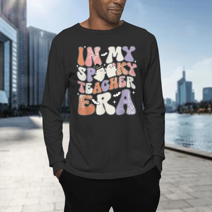 Teacher Halloween In My Spooky Teacher Era Retro Groovy Men's Long Sleeve T-Shirt, gift for family, gift for coworker Teacher Halloween In My Spooky Teacher Era Retro Groovy Men's Long Sleeve T-Shirt, gift for family, gift for coworker