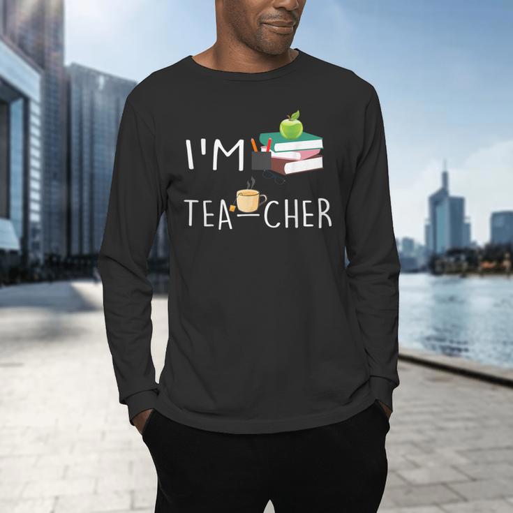 Teacher Puns I'm Tea-Cher Tea Lover Fun Teacher For Men Women Men's Long Sleeve T-Shirt, gift for family, gift for coworker Teacher Puns I'm Tea-Cher Tea Lover Fun Teacher For Men Women Men's Long Sleeve T-Shirt, gift for family, gift for coworker