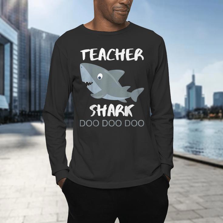 Teacher Shark Shirt Christmas Idea For Him Her Men's Long Sleeve T-Shirt, gift for family, gift for coworker Teacher Shark Shirt Christmas Idea For Him Her Men's Long Sleeve T-Shirt, gift for family, gift for coworker