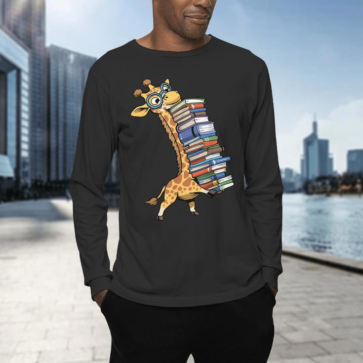 Teacher Shirt Giraffe Holding Books Bookworm Librarian Men's Long Sleeve T-Shirt, gift for family, gift for coworker Teacher Shirt Giraffe Holding Books Bookworm Librarian Men's Long Sleeve T-Shirt, gift for family, gift for coworker