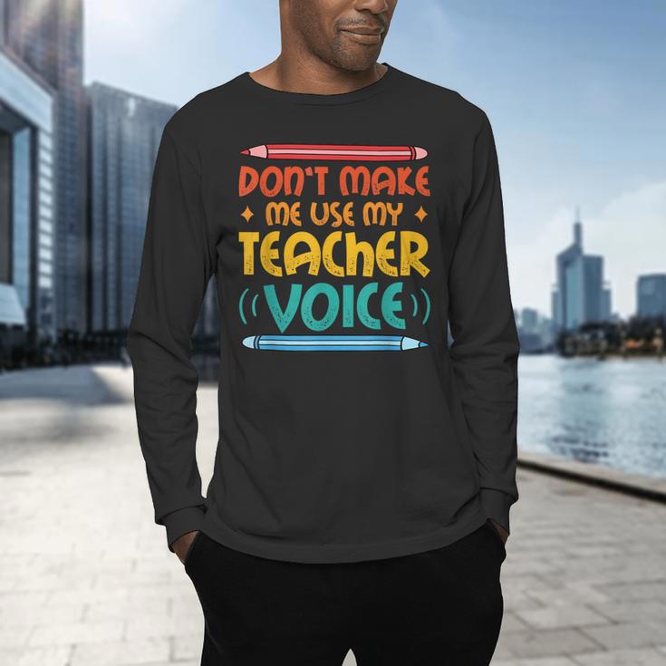 Teacher Voice Teacherlife Primary School Teacher Men's Long Sleeve T-Shirt, gift for family, gift for coworker Teacher Voice Teacherlife Primary School Teacher Men's Long Sleeve T-Shirt, gift for family, gift for coworker