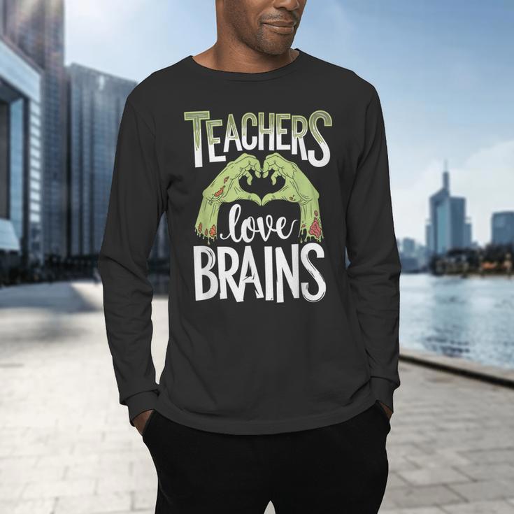 Teachers Love Zombie Teacher Halloween Fun Men's Long Sleeve T-Shirt, gift for family, gift for coworker Teachers Love Zombie Teacher Halloween Fun Men's Long Sleeve T-Shirt, gift for family, gift for coworker