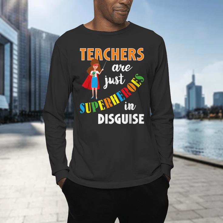 Teachers Are Superheroes Graduation School Teachers Men's Long Sleeve T-Shirt, gift for family, gift for coworker Teachers Are Superheroes Graduation School Teachers Men's Long Sleeve T-Shirt, gift for family, gift for coworker