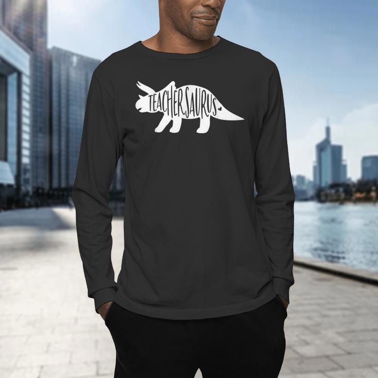 Teachersaurus Like A Normal Teacher Awesome Dinosaur Teacher Men Women Girls Kids Men's Long Sleeve T-Shirt, gift for family, gift for coworker Teachersaurus Like A Normal Teacher Awesome Dinosaur Teacher Men Women Girls Kids Men's Long Sleeve T-Shirt, gift for family, gift for coworker