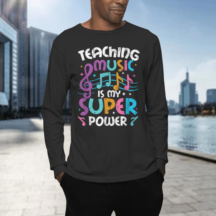 Teaching Music Is My Superpower Music Teacher For Men Women Kids Men's Long Sleeve T-Shirt, gift for family, gift for coworker Teaching Music Is My Superpower Music Teacher For Men Women Kids Men's Long Sleeve T-Shirt, gift for family, gift for coworker