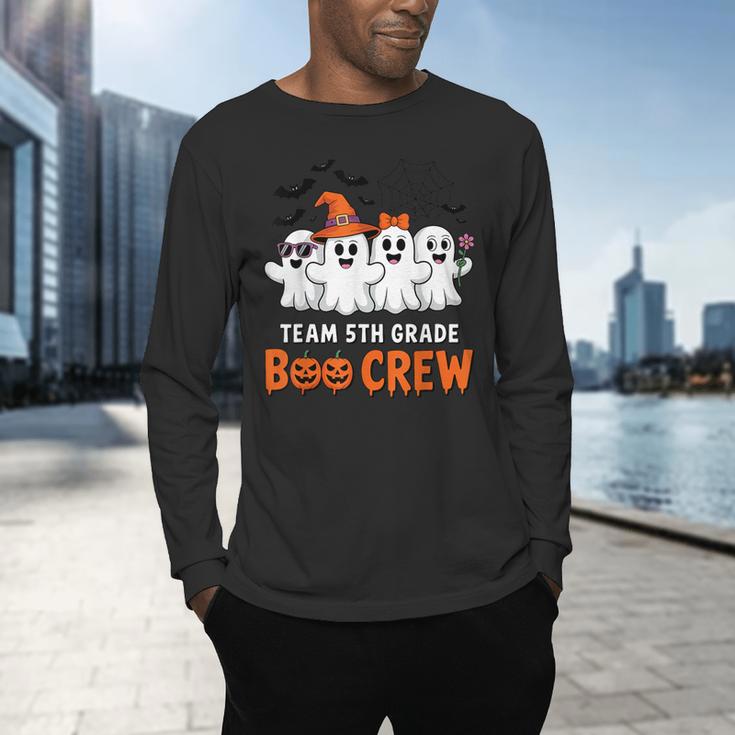 Team 5th Grade Boo Crew Halloween Teacher Student Costume Men's Long Sleeve T-Shirt, gift for family, gift for coworker Team 5th Grade Boo Crew Halloween Teacher Student Costume Men's Long Sleeve T-Shirt, gift for family, gift for coworker