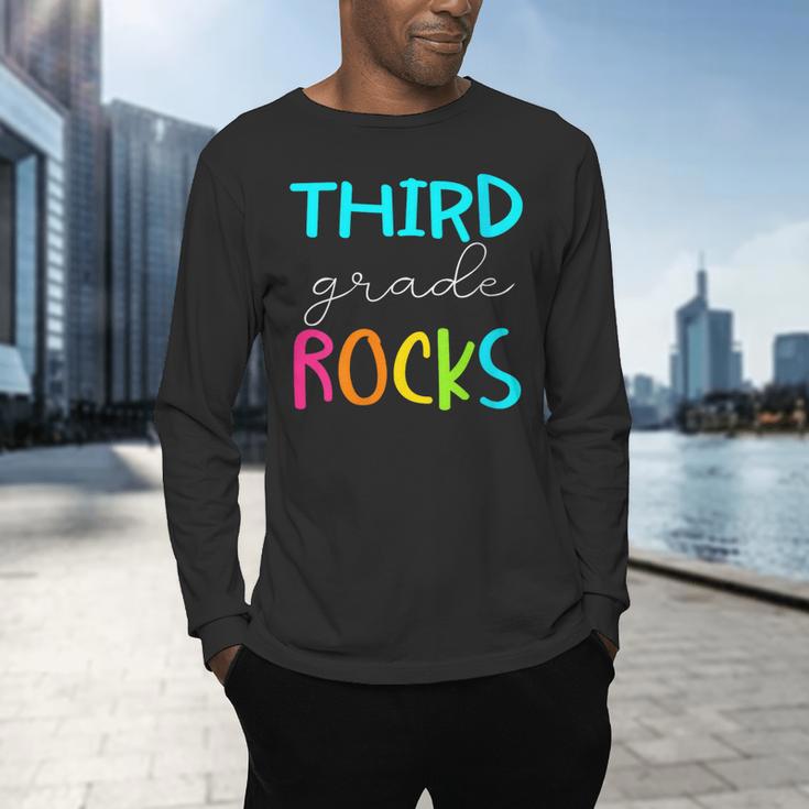 Third Grade Rocks Shirt Team 3rd Grade Teacher Men's Long Sleeve T-Shirt, gift for family, gift for coworker Third Grade Rocks Shirt Team 3rd Grade Teacher Men's Long Sleeve T-Shirt, gift for family, gift for coworker