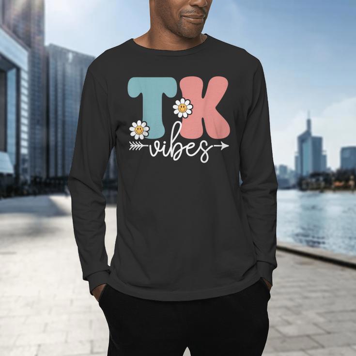 TK Vibes Back To School Teachers Students TK Team Men's Long Sleeve T-Shirt, gift for family, gift for coworker