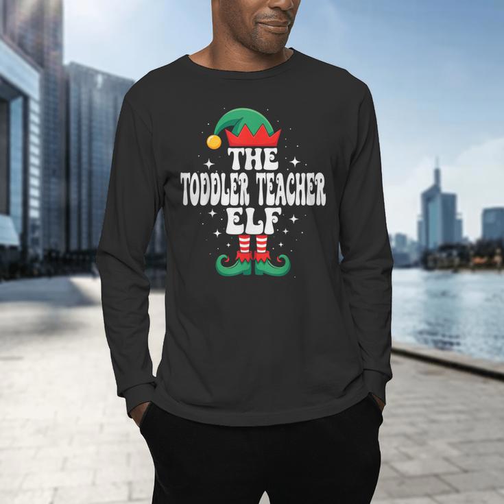 The Toddler Teacher Elf Christmas Matching Family Men's Long Sleeve T-Shirt, gift for family, gift for coworker The Toddler Teacher Elf Christmas Matching Family Men's Long Sleeve T-Shirt, gift for family, gift for coworker