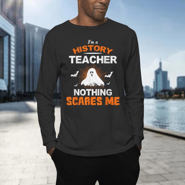 History Teacher School Shirt Halloween Educator Men Women Kids Men's Long Sleeve T-Shirt, gift for family, gift for coworker