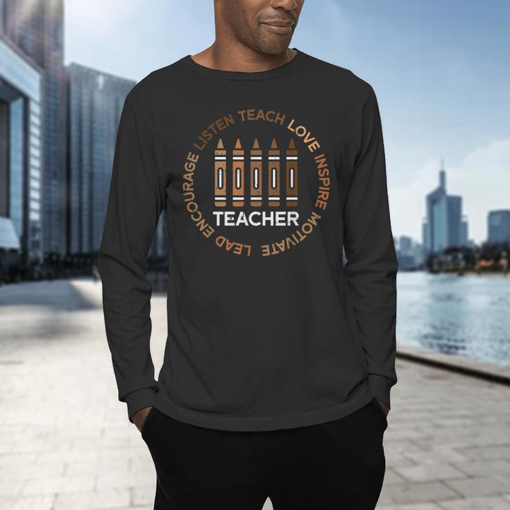 History Teacher Teach Love African American Men Women Men's Long Sleeve T-Shirt, gift for family, gift for coworker History Teacher Teach Love African American Men Women Men's Long Sleeve T-Shirt, gift for family, gift for coworker