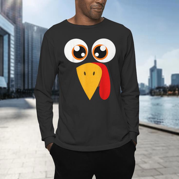 Turkey Face Halloween Costume Thanksgiving Teacher Nurse Men's Long Sleeve T-Shirt, gift for family, gift for coworker Turkey Face Halloween Costume Thanksgiving Teacher Nurse Men's Long Sleeve T-Shirt, gift for family, gift for coworker