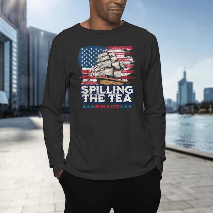 US History Teacher Boston Spilling The Tea Since 1773 Men's Long Sleeve T-Shirt, gift for family, gift for coworker US History Teacher Boston Spilling The Tea Since 1773 Men's Long Sleeve T-Shirt, gift for family, gift for coworker