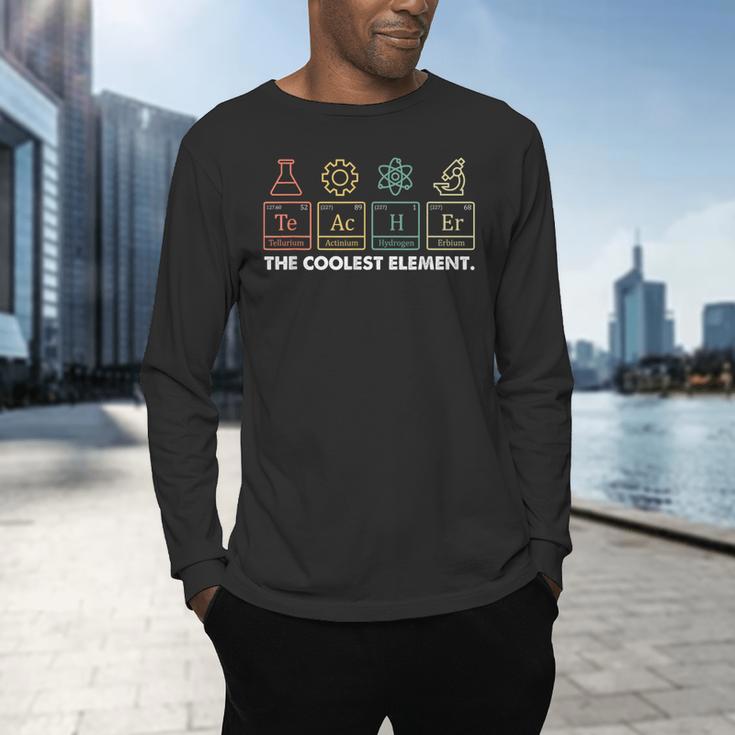 Vintage The Coolest Element Periodic Table Chemist Teacher Men's Long Sleeve T-Shirt, gift for family, gift for coworker