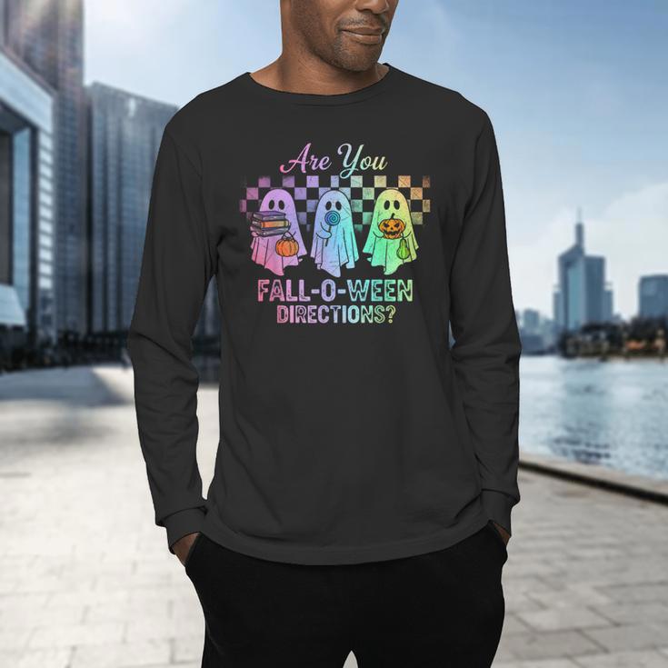Vintage Are You Fall O Ween Directions Teacher Halloween Men's Long Sleeve T-Shirt, gift for family, gift for coworker Vintage Are You Fall O Ween Directions Teacher Halloween Men's Long Sleeve T-Shirt, gift for family, gift for coworker