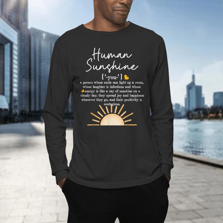Vintage Human Sunshine Definition Teachers Mom Boss Women Men's Long Sleeve T-Shirt, gift for family, gift for coworker Vintage Human Sunshine Definition Teachers Mom Boss Women Men's Long Sleeve T-Shirt, gift for family, gift for coworker