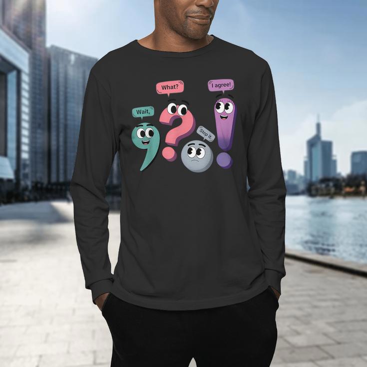 Wait What Stop It I Agree Grammar English Teacher Men's Long Sleeve T-Shirt, gift for family, gift for coworker Wait What Stop It I Agree Grammar English Teacher Men's Long Sleeve T-Shirt, gift for family, gift for coworker