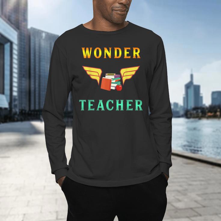 Wonder Teacher Instructor Professor Proud Literature Men Women Girls Kids T-Shirt Men's Long Sleeve T-Shirt, gift for family, gift for coworker Wonder Teacher Instructor Professor Proud Literature Men Women Girls Kids T-Shirt Men's Long Sleeve T-Shirt, gift for family, gift for coworker