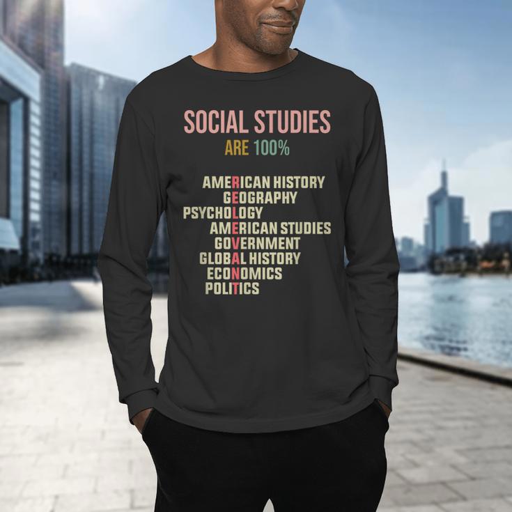 World History Classroom Social Studies History Teacher Men's Long Sleeve T-Shirt, gift for family, gift for coworker