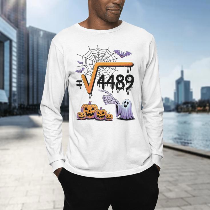 4489 Square Root 67 Math Teacher Halloween Costume Professor Men's Long Sleeve T-Shirt, gift for family, gift for coworker 4489 Square Root 67 Math Teacher Halloween Costume Professor Men's Long Sleeve T-Shirt, gift for family, gift for coworker