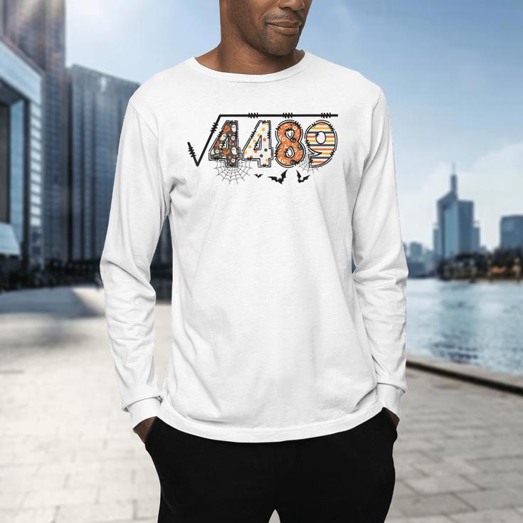 6 7 Square Root Of 4489 Slang Math Teacher Halloween Men's Long Sleeve T-Shirt, gift for family, gift for coworker 6 7 Square Root Of 4489 Slang Math Teacher Halloween Men's Long Sleeve T-Shirt, gift for family, gift for coworker