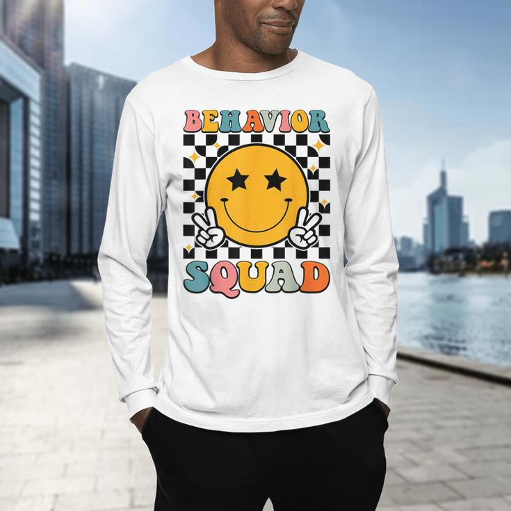 Behavior Squad Specialist Analyst Behavior Teacher Retro Men's Long Sleeve T-Shirt, gift for family, gift for coworker Behavior Squad Specialist Analyst Behavior Teacher Retro Men's Long Sleeve T-Shirt, gift for family, gift for coworker
