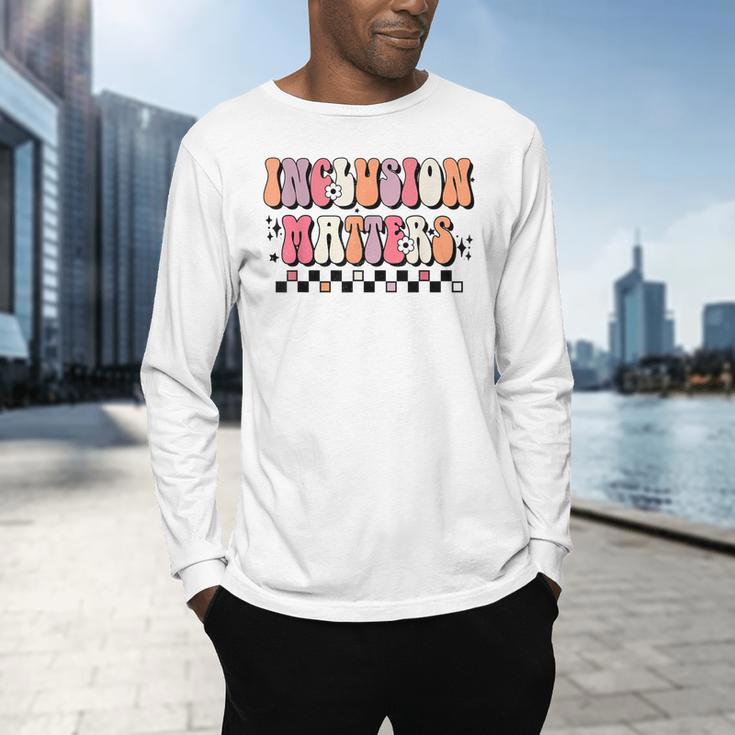 Boho Inclusion Matters Special Education SPED Teacher Women Men's Long Sleeve T-Shirt, gift for family, gift for coworker Boho Inclusion Matters Special Education SPED Teacher Women Men's Long Sleeve T-Shirt, gift for family, gift for coworker