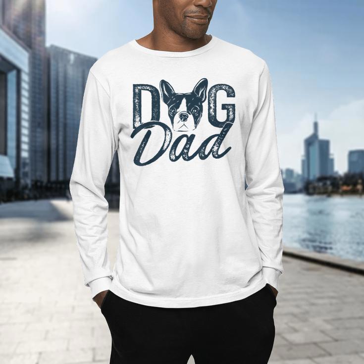 Boston Terrier Dog Dad Men's Long Sleeve T-Shirt, gift for family, gift for coworker